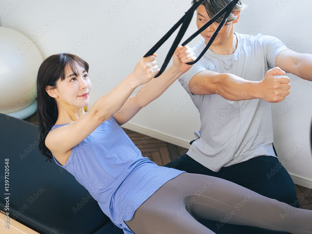 マシンピラティス - リフォーマーでトレーニング