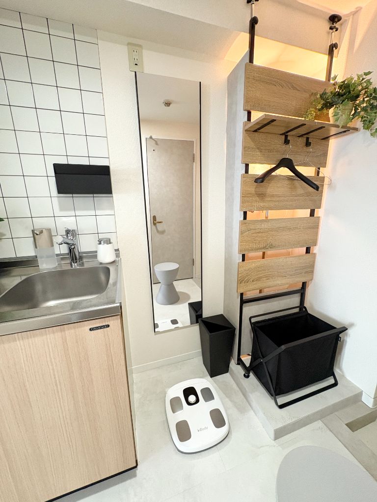 エントランス・着替えスペース - 体組成計完備